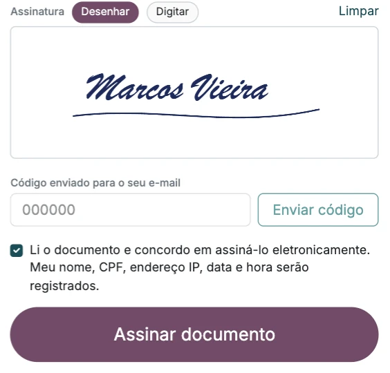 Assinatura do contrato pelo celular no Odoo90